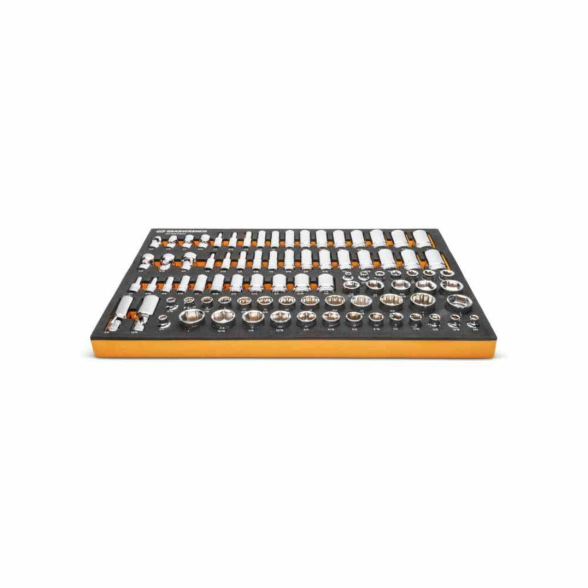 GearWrench GWMSSKT38SAE 85-Pc 3/8" Drive Master SAE Socket Set — 6 & 12 Point, Foam Tray