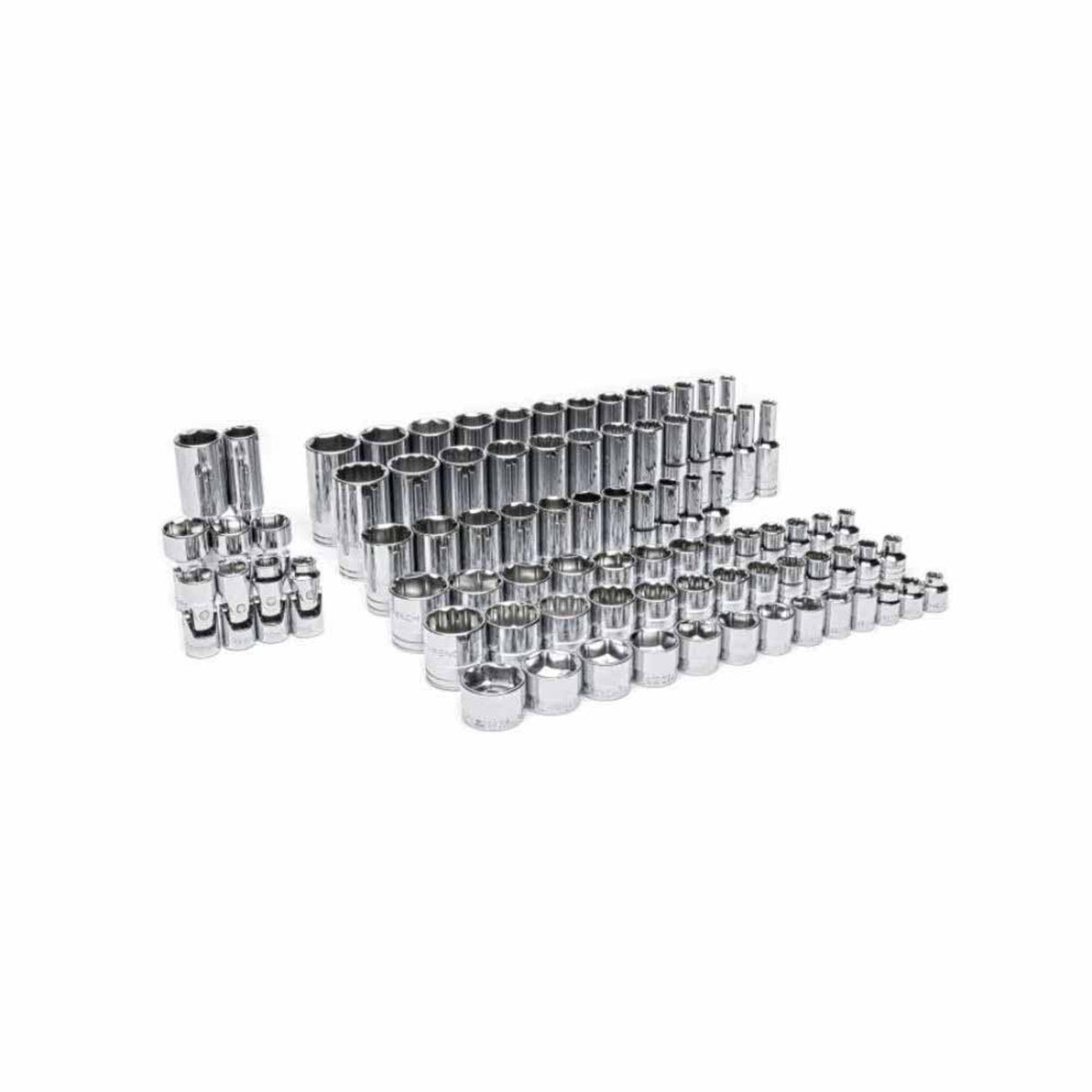 GearWrench GWMSSKT38SAE 85-Pc 3/8" Drive Master SAE Socket Set — 6 & 12 Point, Foam Tray