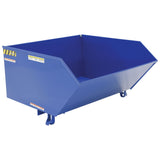 Vestil H Series Low-Profile 90° Self-Dumping Steel Hoppers | Dump From the Seat, Easy-Load Front Edge, 0.25–2 Cubic Yard, 2,000–6,000 lb