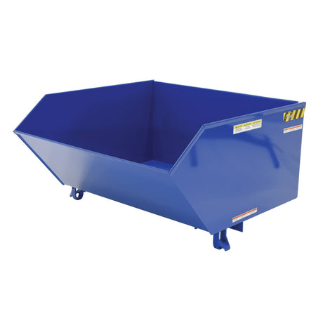 Vestil H Series Low-Profile 90° Self-Dumping Steel Hoppers | Dump From the Seat, Easy-Load Front Edge, 0.25–2 Cubic Yard, 2,000–6,000 lb