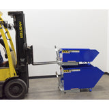 Vestil H Series Low-Profile 90° Self-Dumping Steel Hoppers | Dump From the Seat, Easy-Load Front Edge, 0.25–2 Cubic Yard, 2,000–6,000 lb