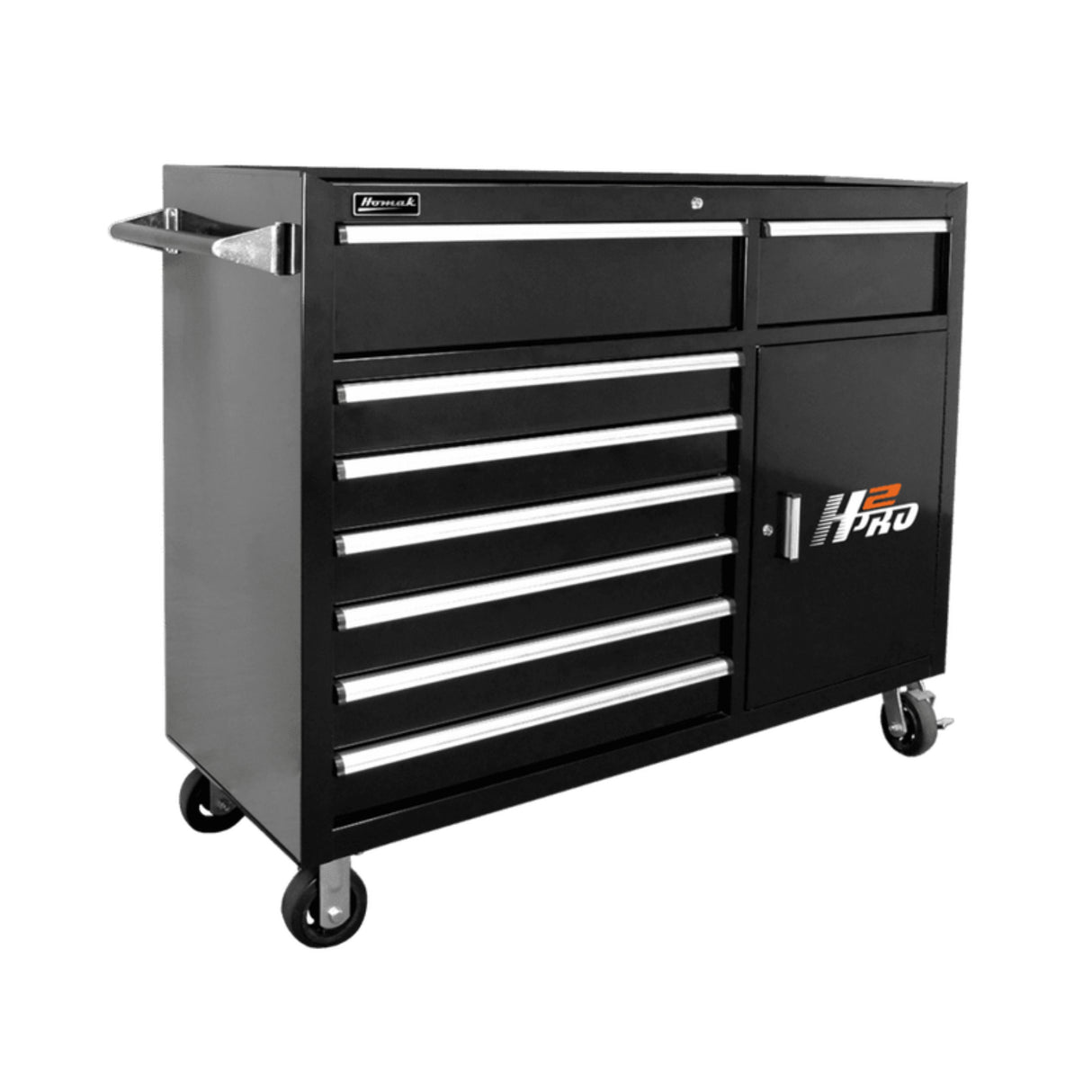 Homak H2Pro 56" Roller Cabinet — 8 Drawer