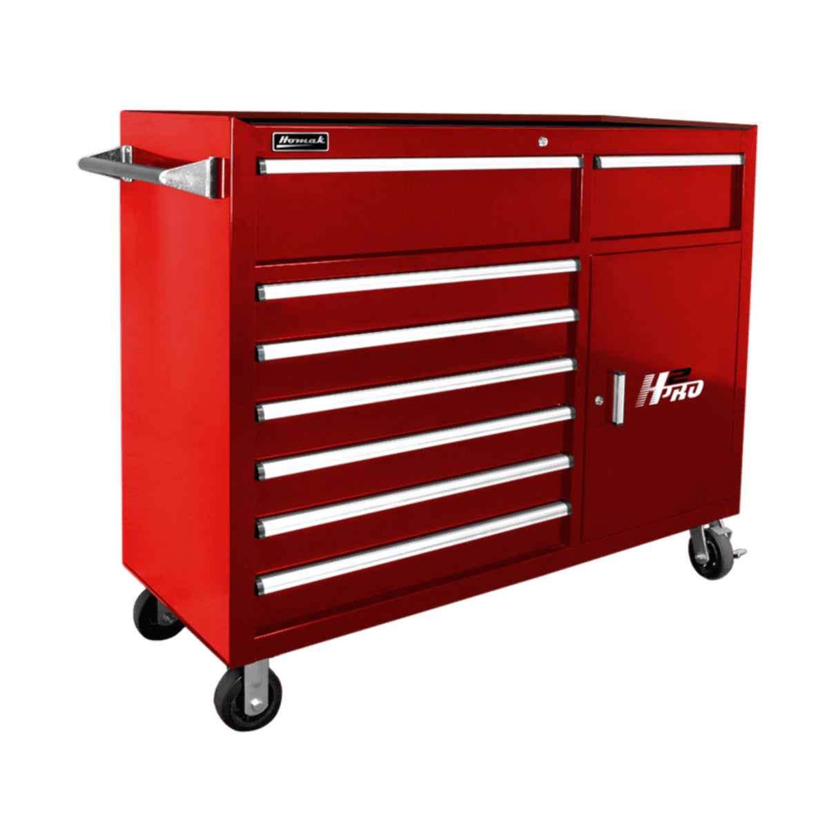 Homak H2Pro 56" Roller Cabinet — 8 Drawer