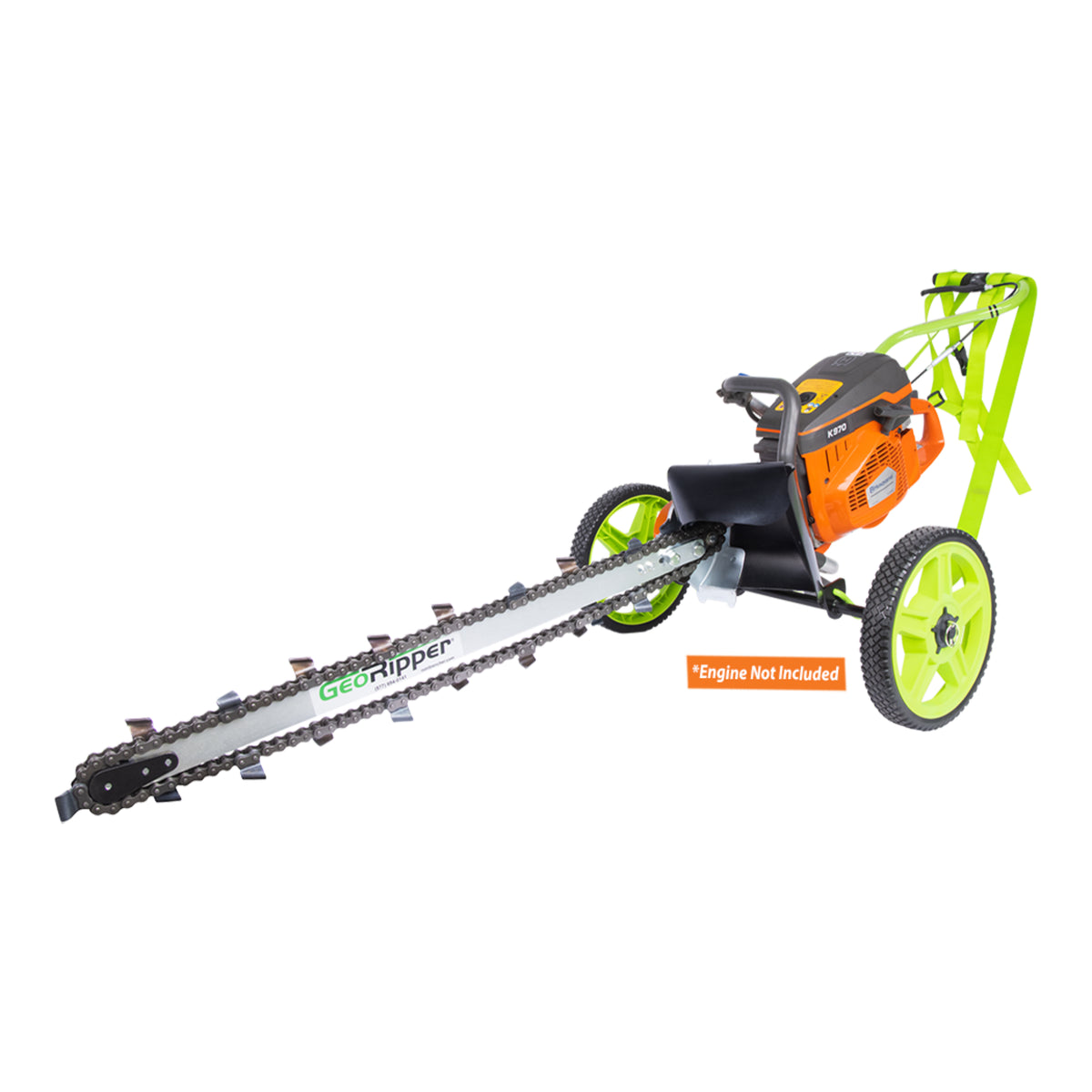 MiniTrencher GeoRipper T/A Trenching Attachment for Husqvarna Power Cutters – Converts K770 & K970 Saws to a Mini Trencher, 16"/20"/27" Depth