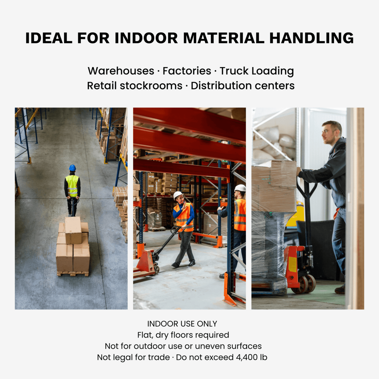 Sunmax - Manual Pallet Jack with Scale — 4,400 lb, Hand Pump