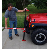 Vestil HDFJ Heavy Duty Farm Jack — Cast Iron Ratchet Jack for Lift, Pull & Push