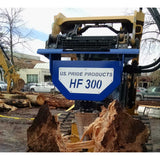 U.S. Pride HF-300 Hands-Free Cone Screw Log Splitter for Large Skid Steers & Mini Excavators