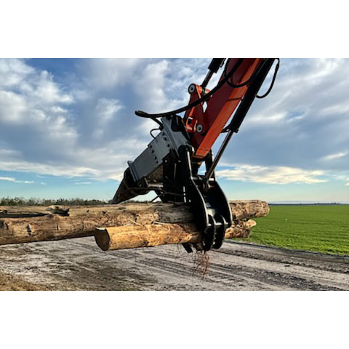 U.S. Pride HF-400 Two-Speed Cone Screw Log Splitter for Mini Excavators