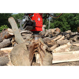 U.S. Pride HF-800 Hands-Free Cone Screw Log Splitter with Grapple for Excavators