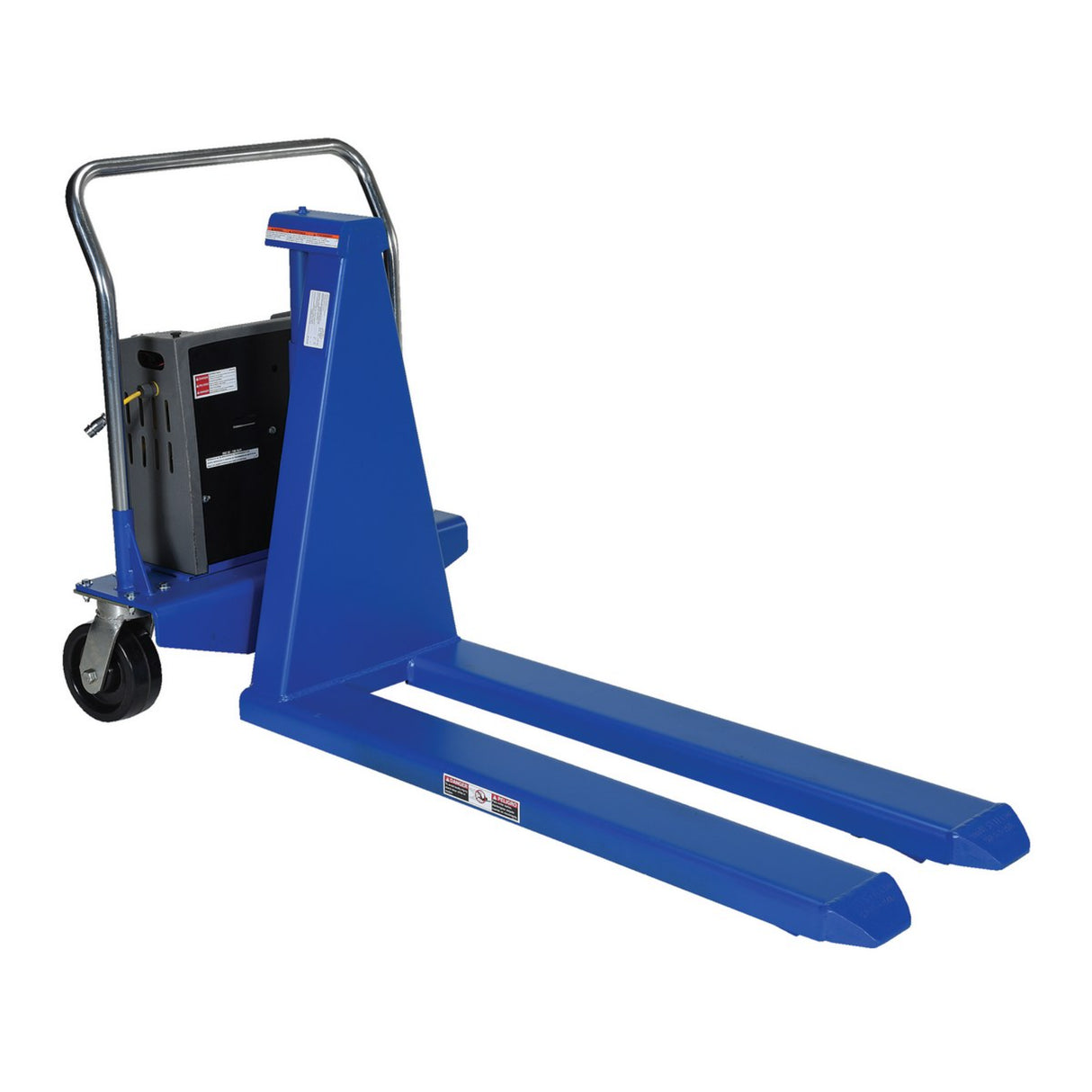 Vestil HIPM High Rise Lift Truck — Powered Ergonomic Skid Lifter, 2,500 lb Capacity