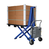 Vestil HIPM High Rise Lift Truck — Powered Ergonomic Skid Lifter, 2,500 lb Capacity