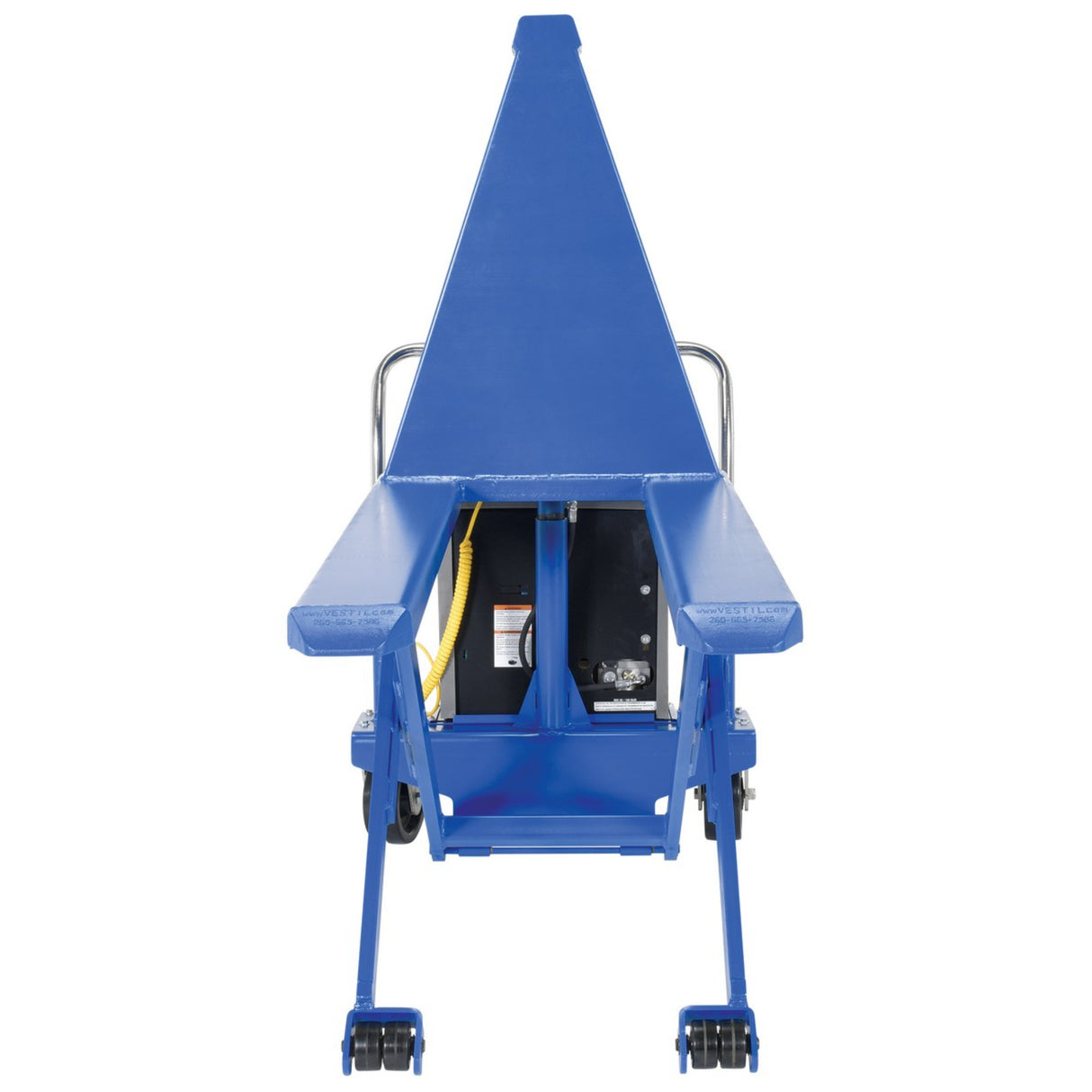 Vestil HIPM High Rise Lift Truck — Powered Ergonomic Skid Lifter, 2,500 lb Capacity