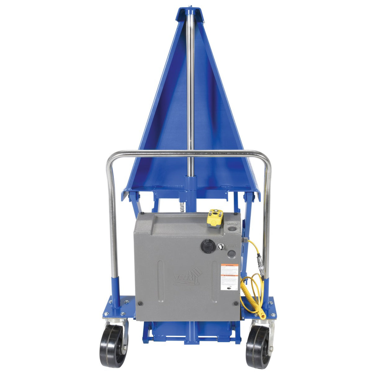 Vestil HIPM High Rise Lift Truck — Powered Ergonomic Skid Lifter, 2,500 lb Capacity