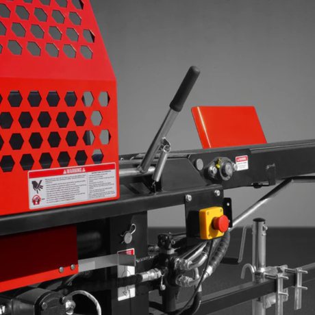 MechMaxx - Firewood Log Splitter Processor with Conveyor 20 Ton Hydraulic Wood Splitter, 24” Log Capacity, 18” Chainsaw HLS20