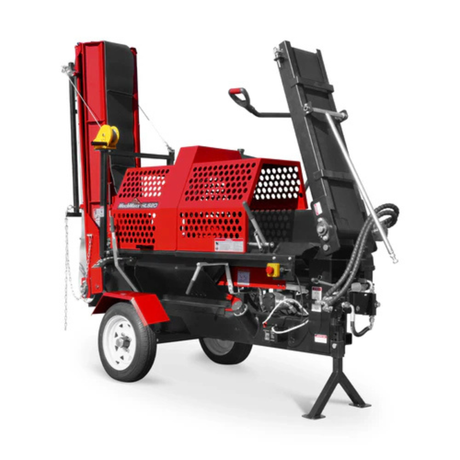 MechMaxx - Firewood Log Splitter Processor with Conveyor 20 Ton Hydraulic Wood Splitter, 24” Log Capacity, 18” Chainsaw HLS20