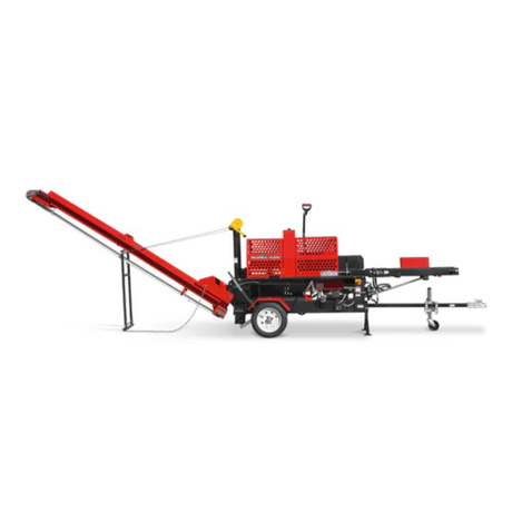 MechMaxx - Honda GX390 HLS20 20-Ton Firewood Log Splitter Processor with 18″ Chainsaw & Conveyor