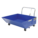 Vestil HOP-LP Low Profile Parts Hoppers | Self-Dumping Chip & Scrap Collection, Fits Under Machines, 2,000 lb, 10-Gauge Steel