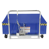Vestil HOP-LP Low Profile Parts Hoppers | Self-Dumping Chip & Scrap Collection, Fits Under Machines, 2,000 lb, 10-Gauge Steel