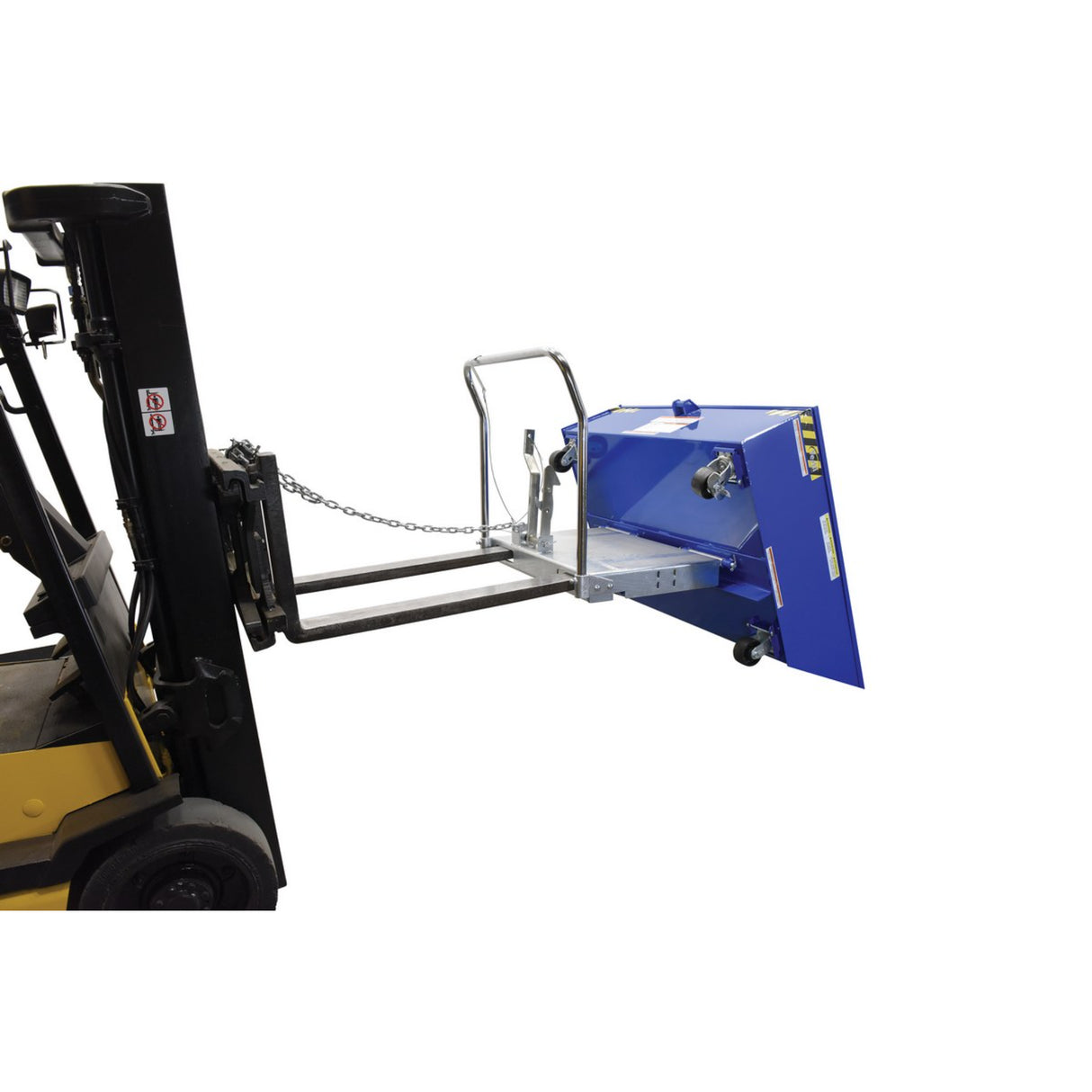 Vestil HOP-LP Low Profile Parts Hoppers | Self-Dumping Chip & Scrap Collection, Fits Under Machines, 2,000 lb, 10-Gauge Steel