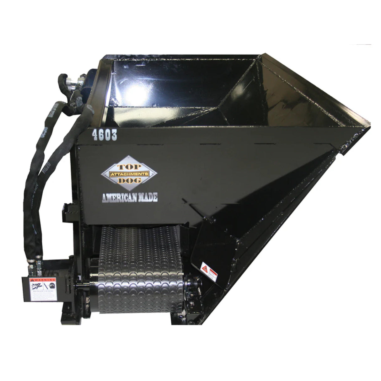 Top Dog Attachments Dual Side Flow Bucket – Heavy Material Skid Steer Attachment