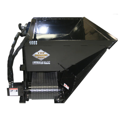 Top Dog Attachments Dual Side Flow Bucket – Heavy Material Skid Steer Attachment