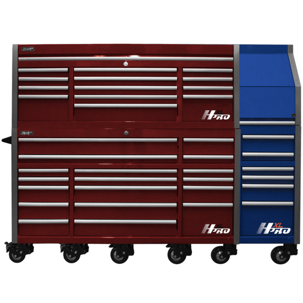 Homak Big Dawg HXL Pro 72" Roller Cabinet — Stainless Steel Top