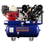 Castair Honda Gas-Powered Two-Stage Air Compressor – Up to 43.6 CFM @ 175 PSI, 30 Gal ASME Tank