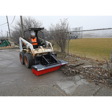 Vestil Industrial Mega Broom Attachment – Forklift & Skid Steer Debris Sweeper