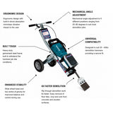 Makinex JHT-U-2 Universal Jackhammer Trolley