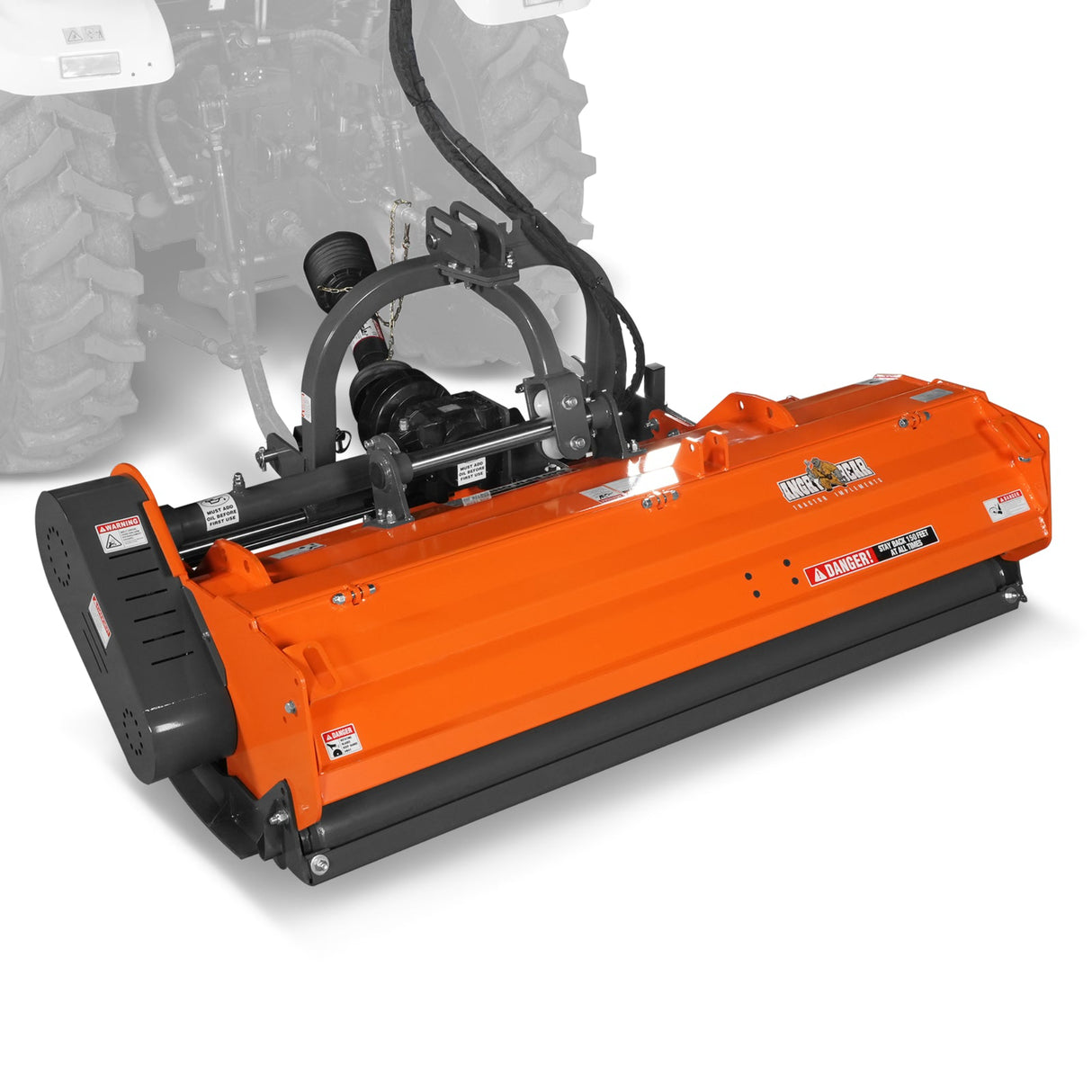 MechMaxx 72" Heavy Duty PTO Flail Mower, Hydraulic Side Shift, 50-75HP, KDK72H