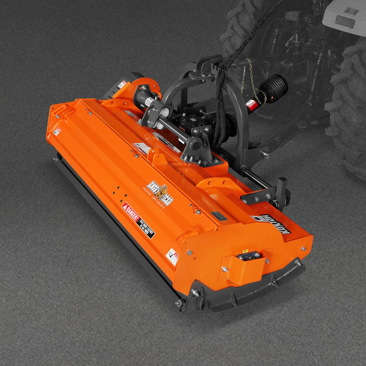 MechMaxx 72" Heavy Duty PTO Flail Mower, Hydraulic Side Shift, 50-75HP, KDK72H