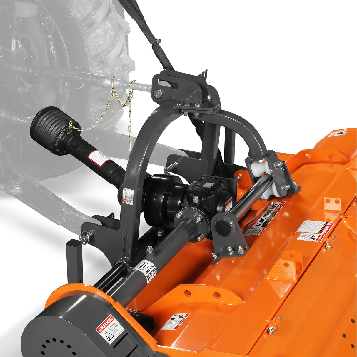 MechMaxx 78" Heavy Duty PTO Flail Mower, Hydraulic Side Shift, 50-85HP, KDK78H