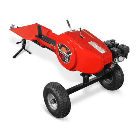 MechMaxx - 34 Ton Kinetic Fast Log Splitter with 7 HP Ducar Gasoline Engine, 28” Log Capacity, 3-Second Cycle Time KT34