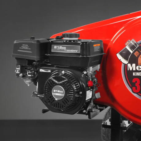 MechMaxx - 34 Ton Kinetic Fast Log Splitter with 7 HP Ducar Gasoline Engine, 28” Log Capacity, 3-Second Cycle Time KT34