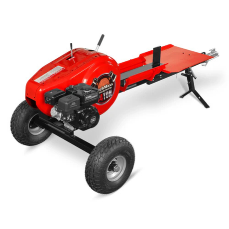 MechMaxx - 34 Ton Kinetic Fast Log Splitter with 7 HP Ducar Gasoline Engine, 28” Log Capacity, 3-Second Cycle Time KT34