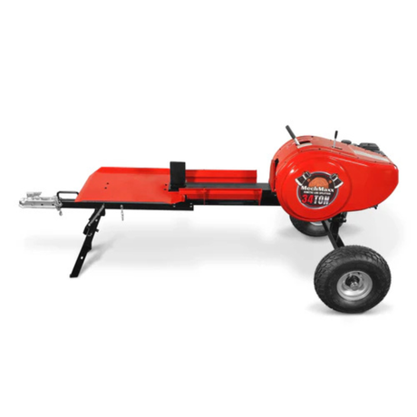 MechMaxx - 34 Ton Kinetic Fast Log Splitter with 7 HP Ducar Gasoline Engine, 28” Log Capacity, 3-Second Cycle Time KT34