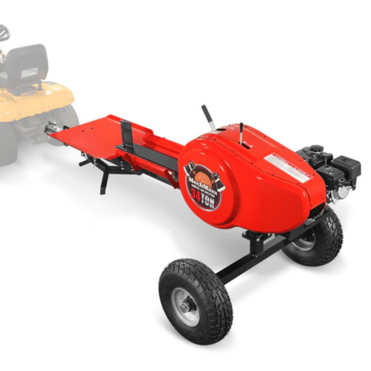 MechMaxx - 34 Ton Kinetic Fast Log Splitter with 7 HP Ducar Gasoline Engine, 28” Log Capacity, 3-Second Cycle Time KT34