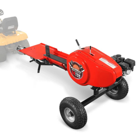 MechMaxx - 34 Ton Kinetic Fast Log Splitter with 7 HP Ducar Gasoline Engine, 28” Log Capacity, 3-Second Cycle Time KT34
