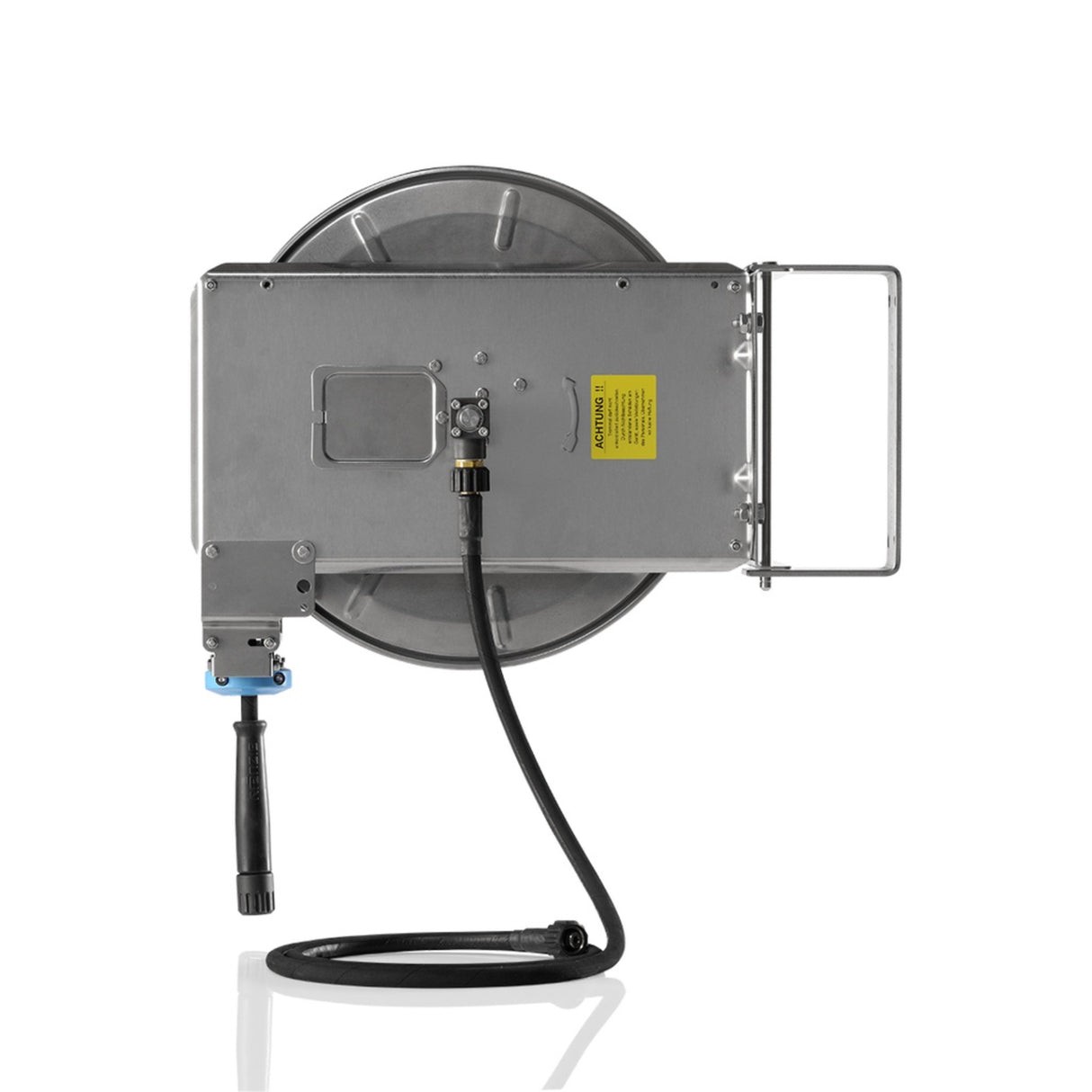 Kranzle Automatic Hose Reel with 30m Hose & Mounting Bracket - Spring-Loaded Stainless Steel Hose Management System