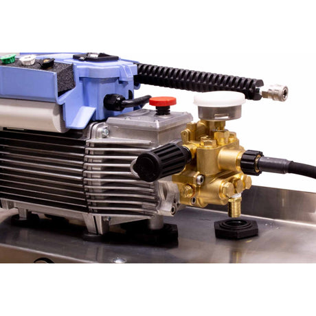 Kranzle K2020PMUSR Wall-Mount Electric Pressure Washer - 2000 PSI, 1.9 GPM with 65 ft Hose Reel & Stainless Steel Shelf
