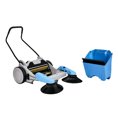 Kranzle Colly 800 Manual Outdoor Sweeper - Walk-Behind Push Sweeper for Indoor & Outdoor Cleaning