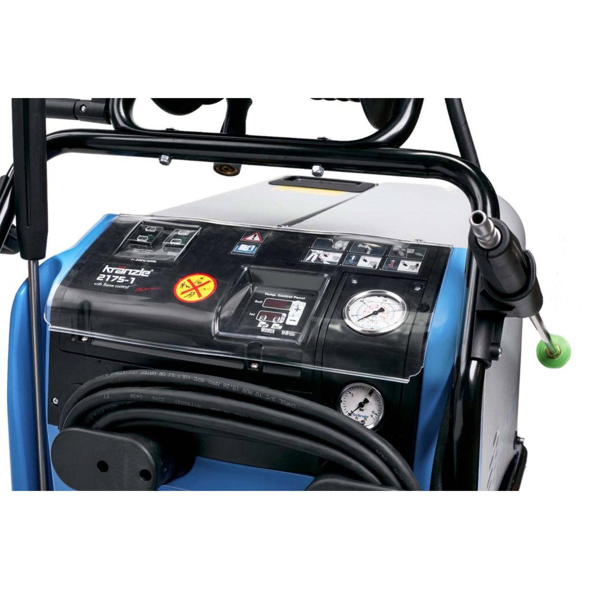 Kranzle Therm K2175TST Hot Water Electric Pressure Washer - 2500 PSI, 3.3 GPM with Total Stop System & Integrated Hose Reel