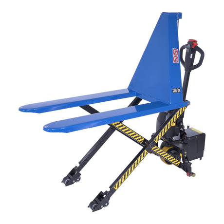 Vestil L-270-DC-HD-CTD DC Powered Tote Lifter with Power Traction Drive — Self-Propelled Tote Handling for Long-Travel Routes
