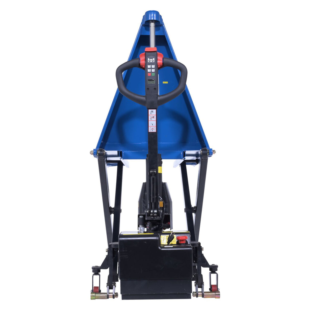 Vestil L-270-DC-HD-CTD DC Powered Tote Lifter with Power Traction Drive — Self-Propelled Tote Handling for Long-Travel Routes