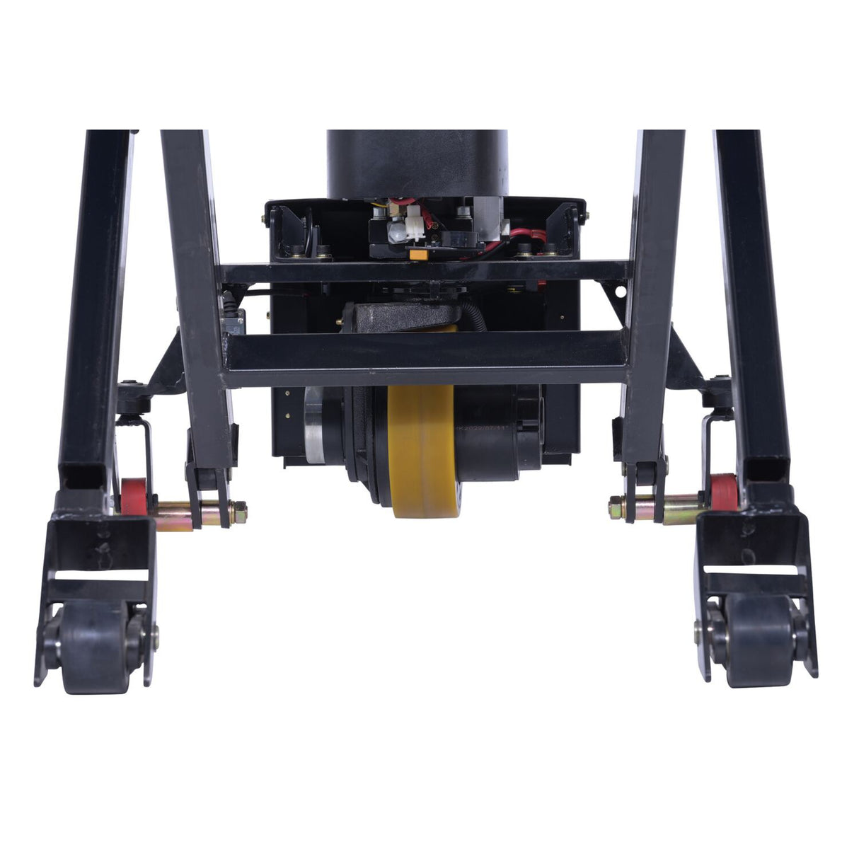 Vestil L-270-DC-HD-CTD DC Powered Tote Lifter with Power Traction Drive — Self-Propelled Tote Handling for Long-Travel Routes