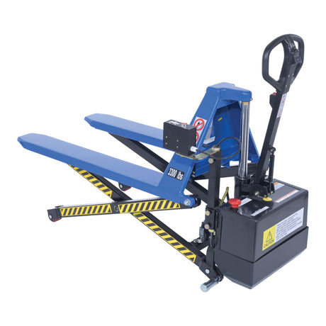 Vestil L-270-DC-HD-PE DC Powered Tote Lifter with Photo Eye Sensor — Precision Height Adjustment for Repeatable Tote Positioning