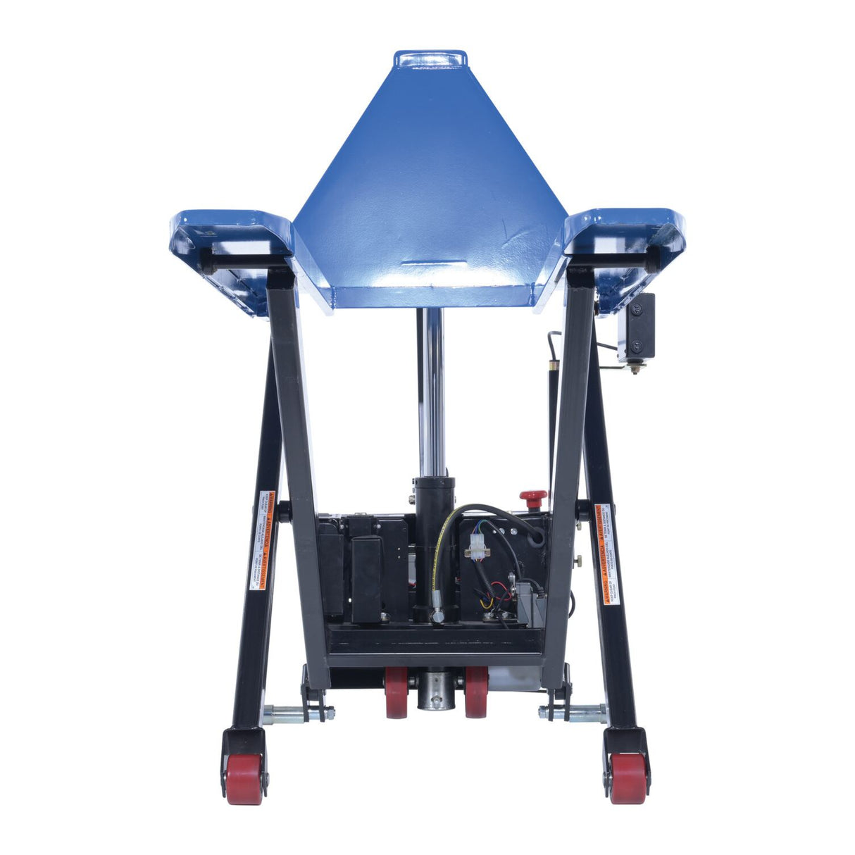 Vestil L-270-DC-HD-PE DC Powered Tote Lifter with Photo Eye Sensor — Precision Height Adjustment for Repeatable Tote Positioning