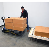 Vestil L-270-DC-HD-PE DC Powered Tote Lifter with Photo Eye Sensor — Precision Height Adjustment for Repeatable Tote Positioning