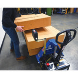 Vestil L-270-DC-HD-PE DC Powered Tote Lifter with Photo Eye Sensor — Precision Height Adjustment for Repeatable Tote Positioning