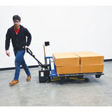 Vestil L-270-DC-HD-PE DC Powered Tote Lifter with Photo Eye Sensor — Precision Height Adjustment for Repeatable Tote Positioning